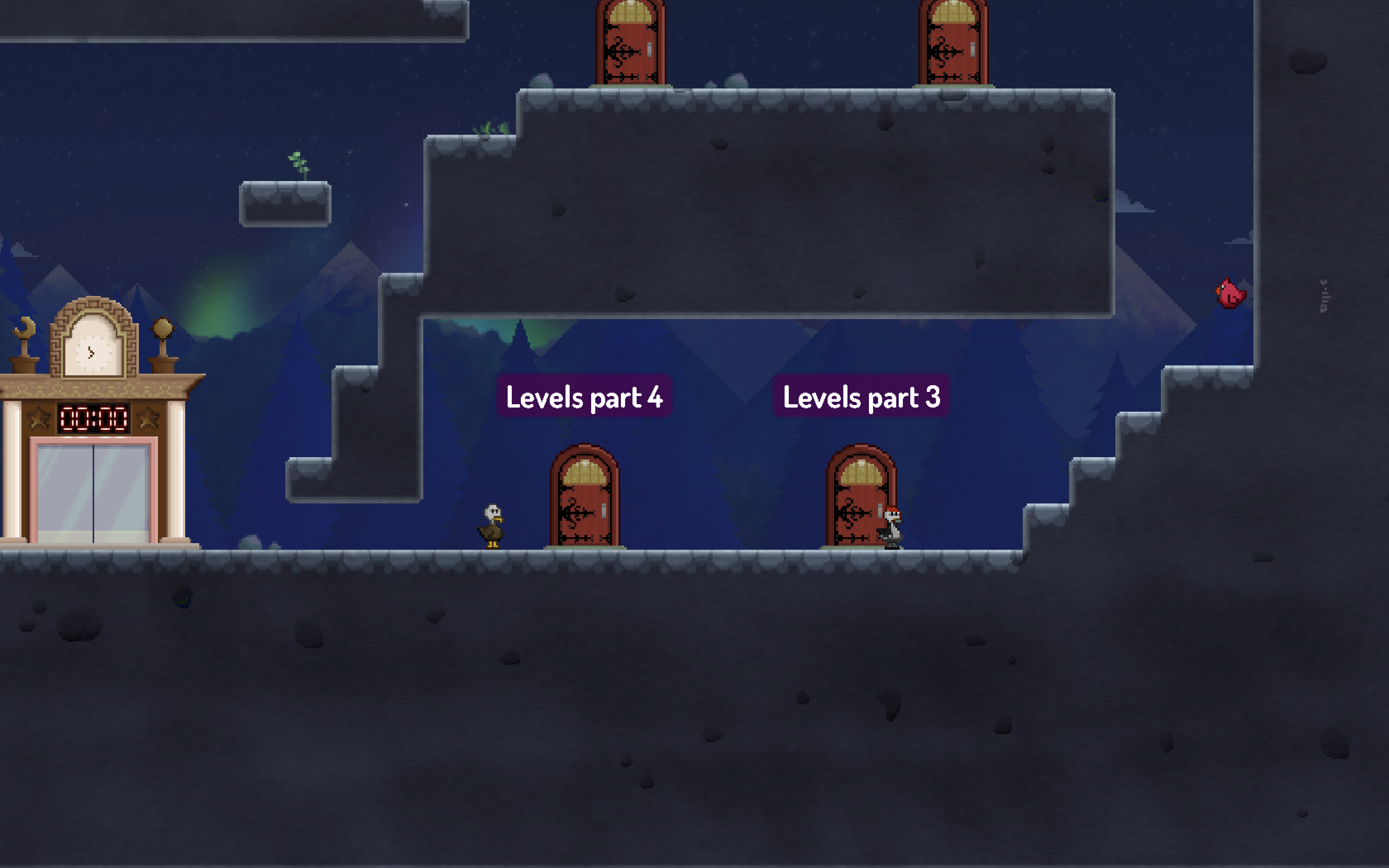 A screenshot from Single Feather after dark.